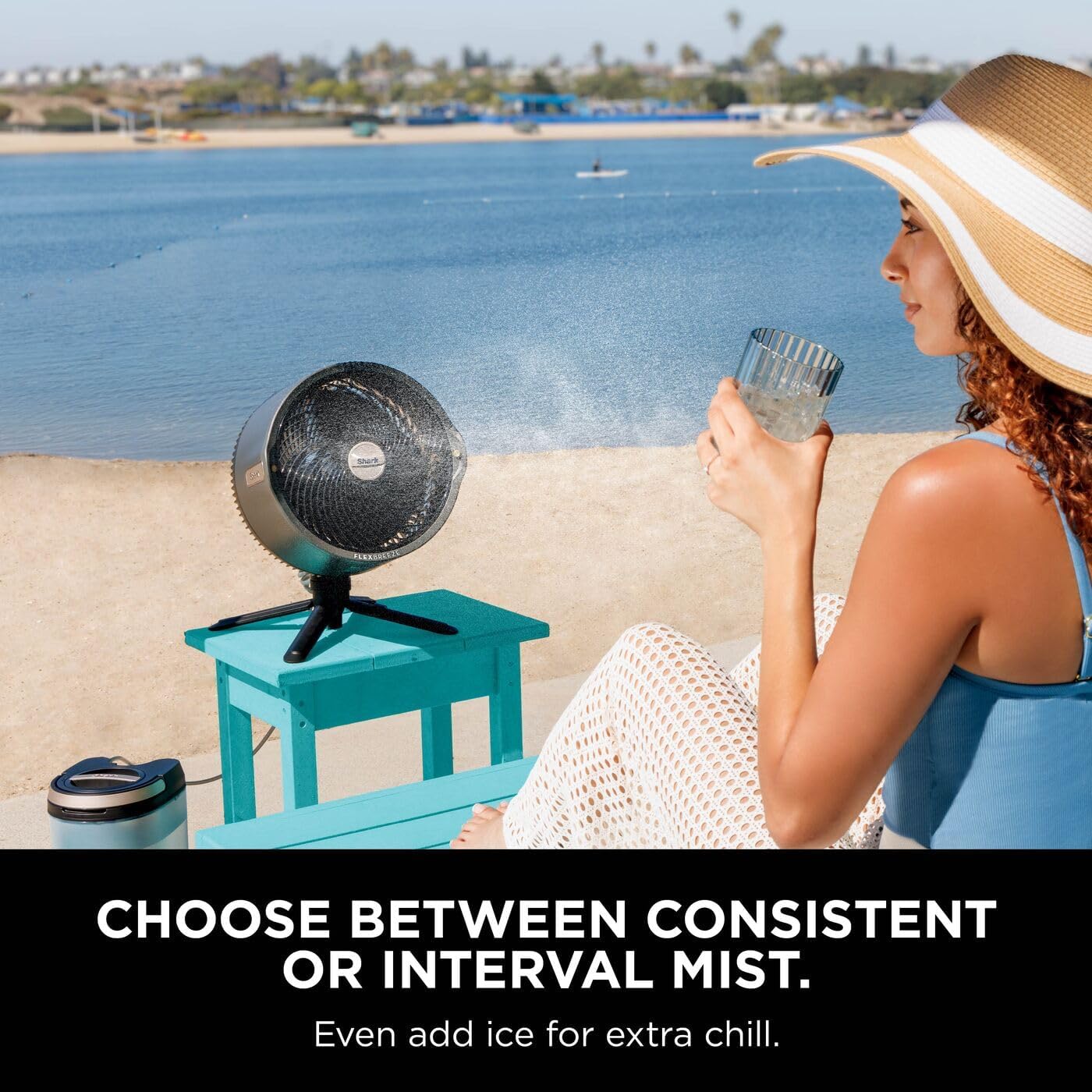 Shark FlexBreeze Pro Mist Cordless Fan for Indoor & Outdoor Use + Gift 🎁