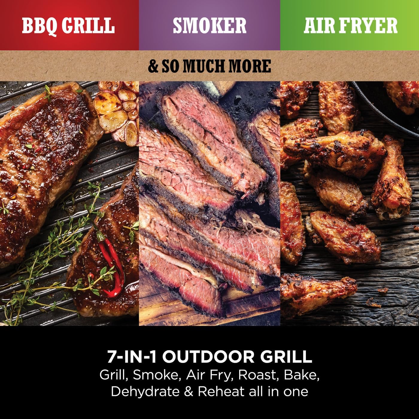 World Cup BBQ Kit: Ninja Woodfire Grill + Ninja Foodi StaySharp 14-Piece Knife Block