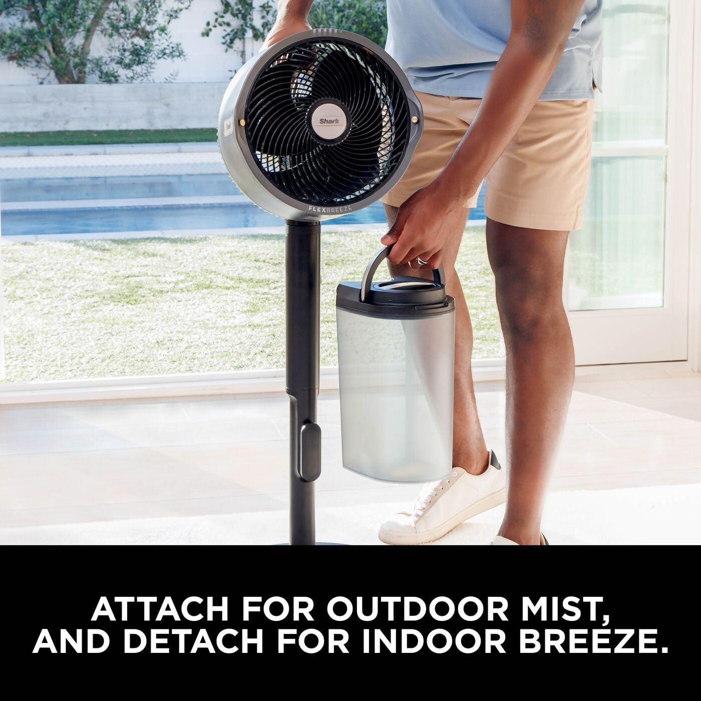 Shark FlexBreeze Pro Mist Cordless Fan for Indoor & Outdoor Use + Gift 🎁